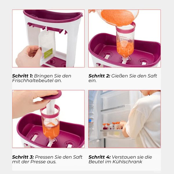 BYONA Fit&Easy Quetschi-Maker – Deine gesunde DIY Snack-Station