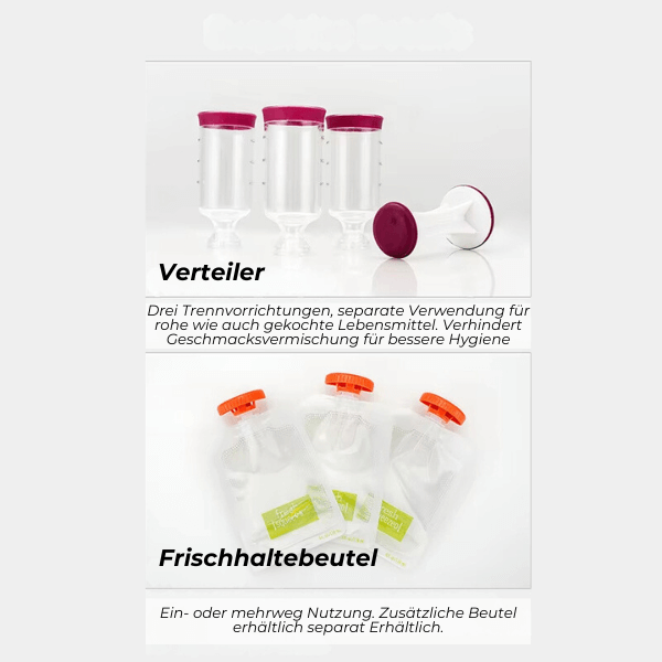BYONA Fit&Easy Quetschi-Maker – Deine gesunde DIY Snack-Station