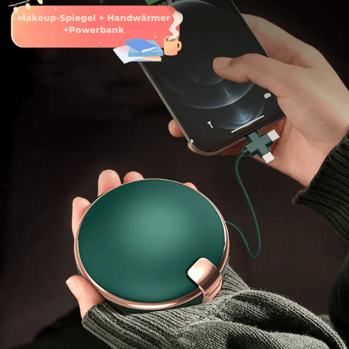 BYONA Smart Mirror 3-in-1 - Spiegel, Handwärmer und Powerbank