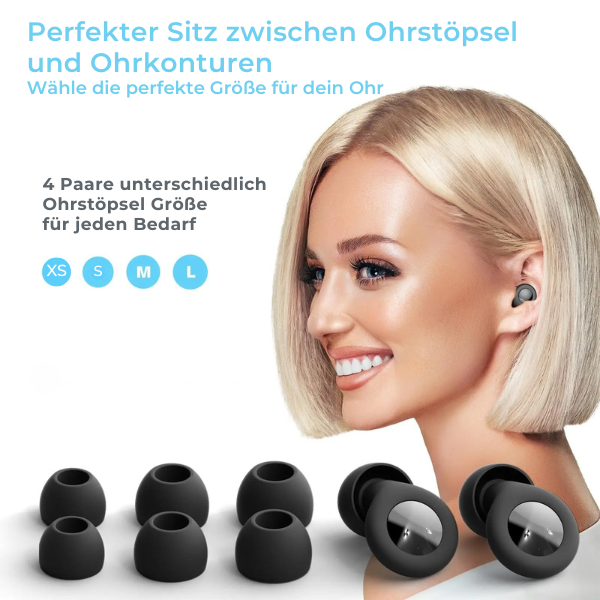 BYONA SilentSleep – Ultraweiche Silikon-Ohrstöpsel für erholsamen Schlaf & fokussierte Stille
