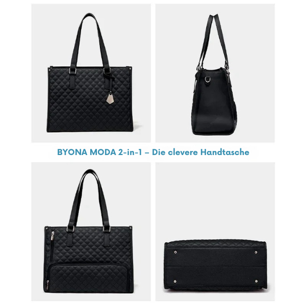 BYONA MODA 2-in-1 – Die clevere Handtasche für Stil & Struktur